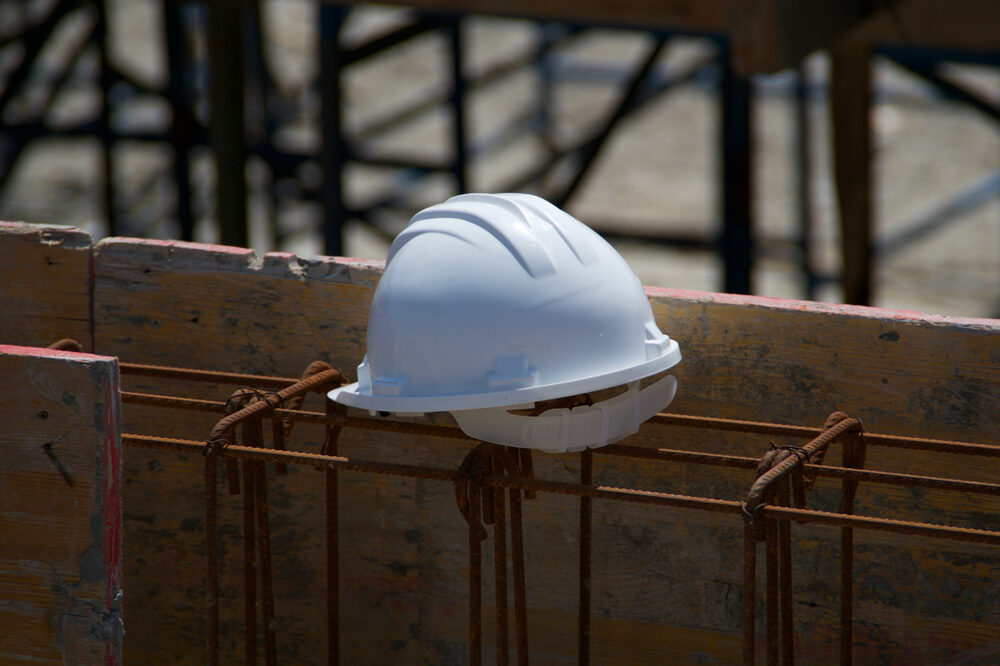 Engineer at a construction site